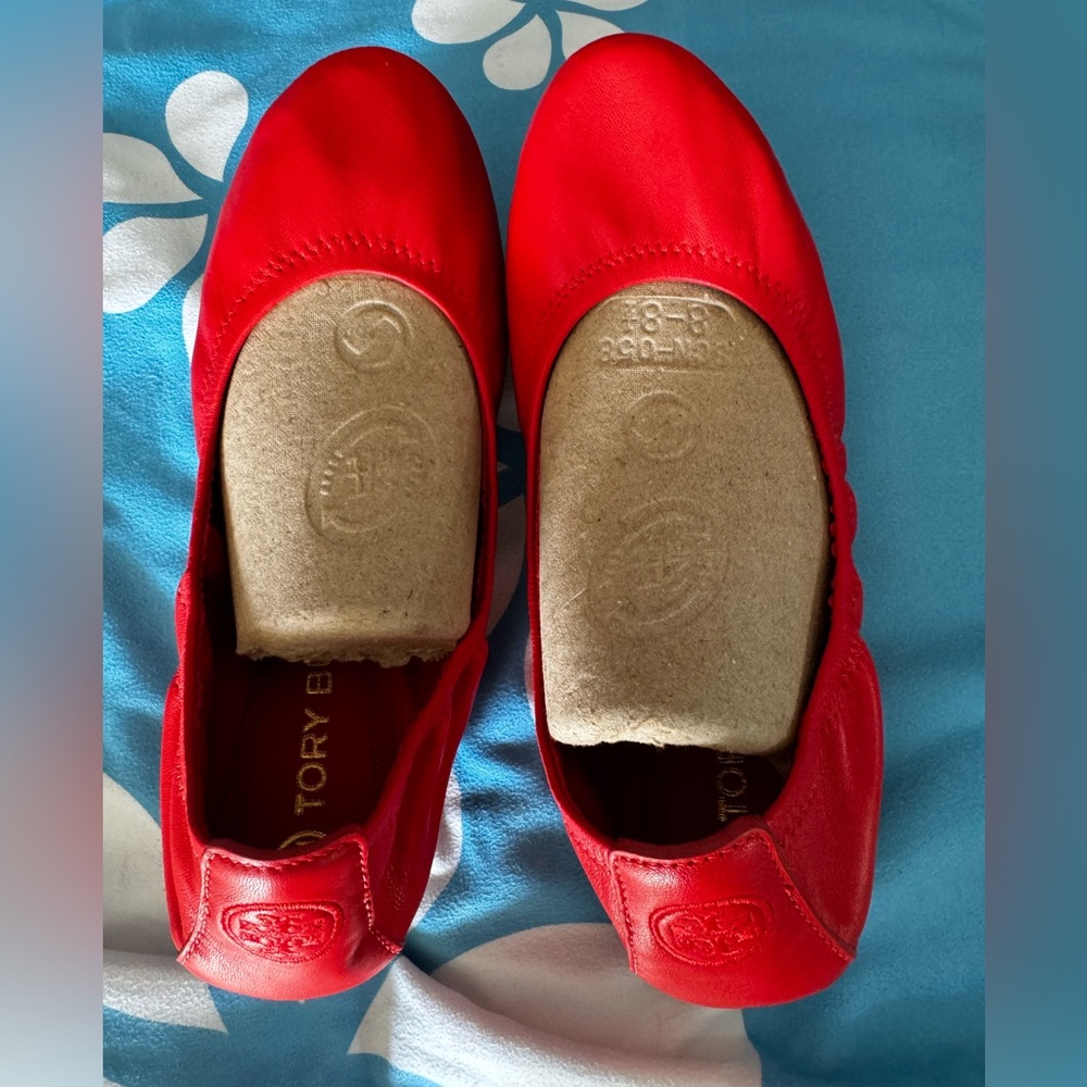 SOLD…Tory Burch Bright Samba Eddie flats. SOLD